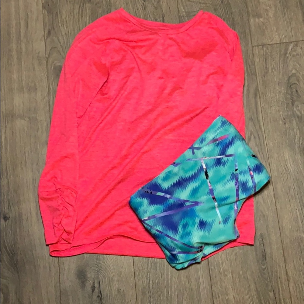 2 Shirts & Capris Workout or Play Outfit